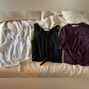 Bundle of three Aritzia tops
